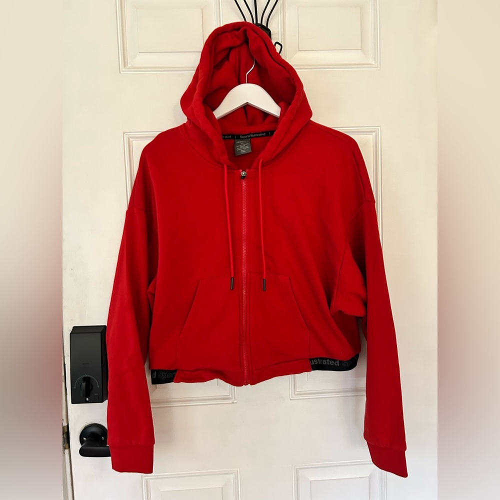 Sports Illustrated Red Zip Hoodie